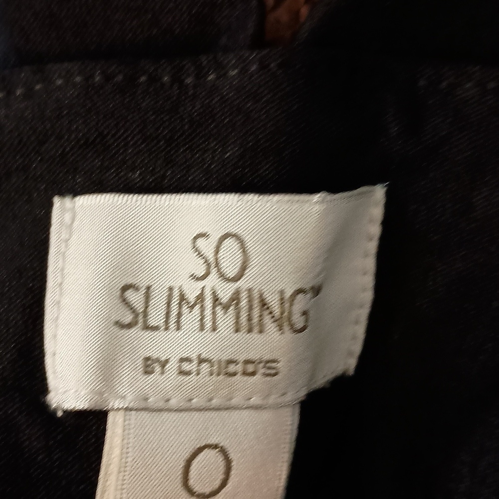 Chico's SO Slimming Black Pull-on Dress Pants Size 0 Short - Picture 2 of 8